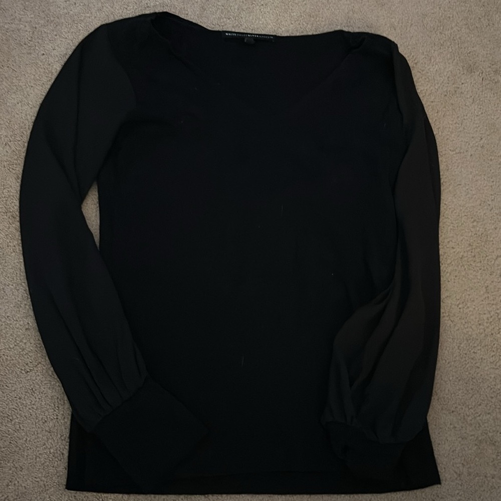 Black long sleeve blouse - Picture 2 of 3